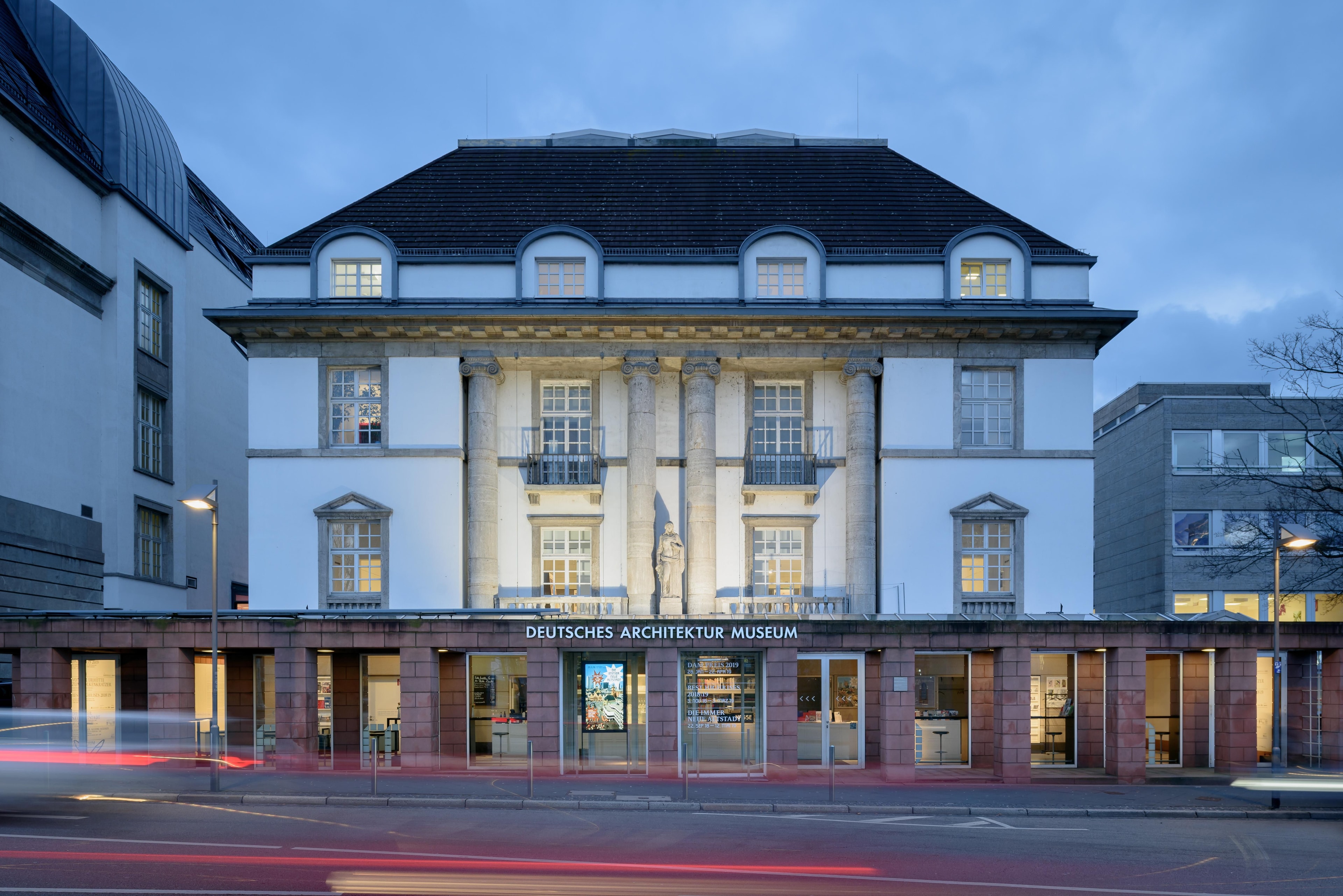 Außenansicht des Deutschen Architekturmuseums DAM Frankfurt