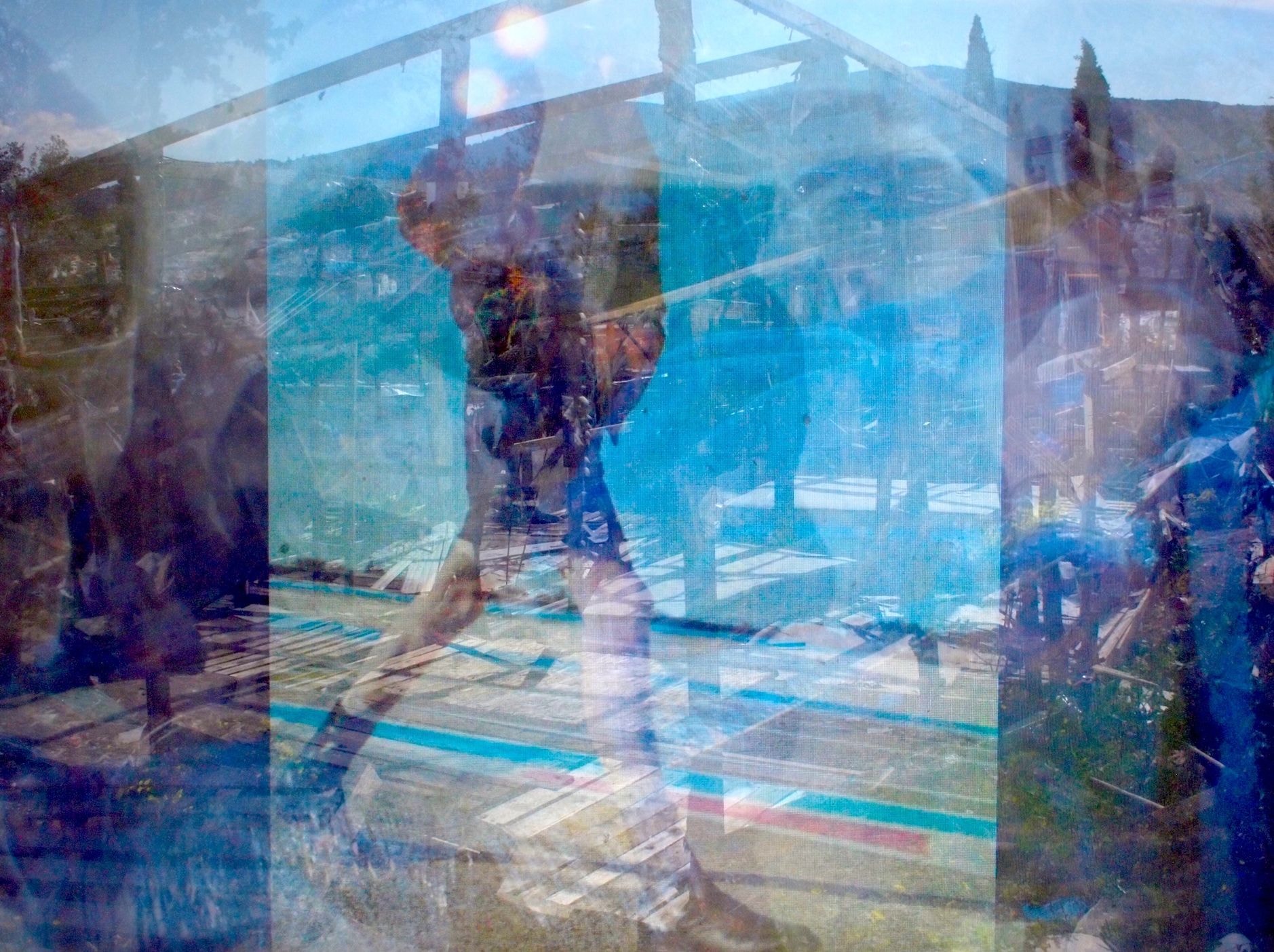 Spiegelung von einem Schaufenster