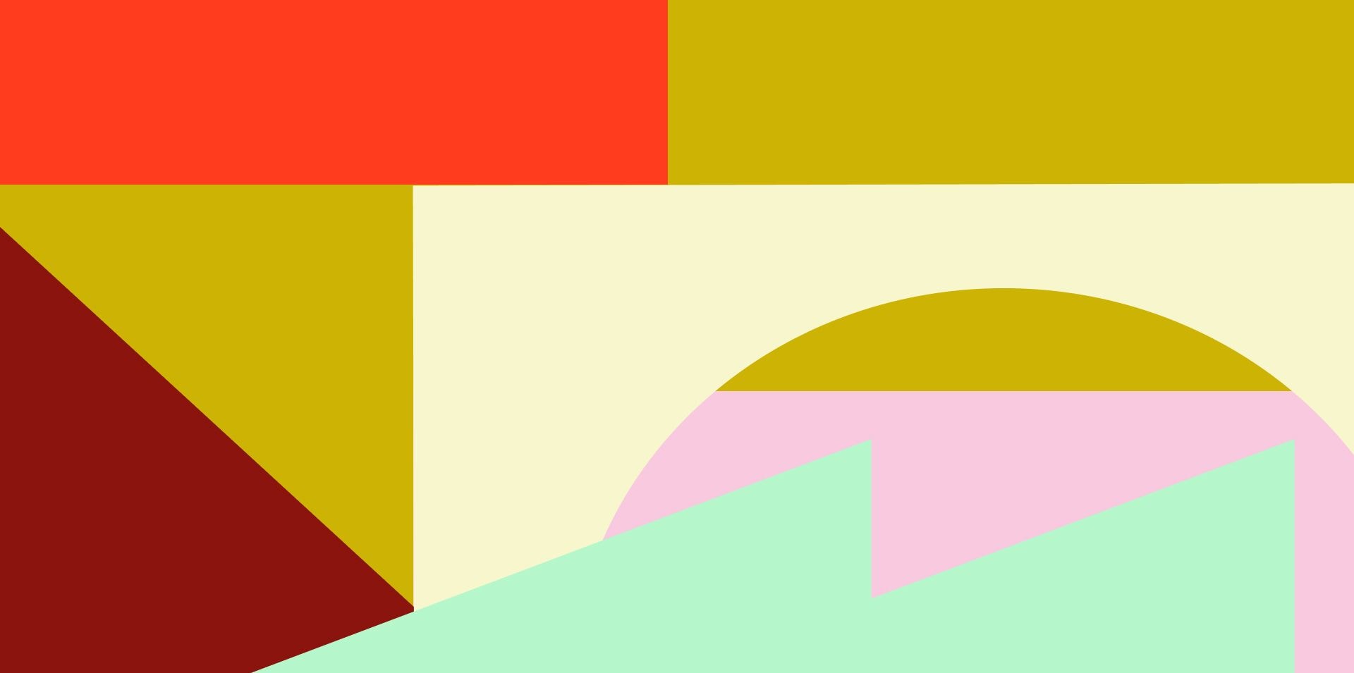 Graphic with colourful shapes