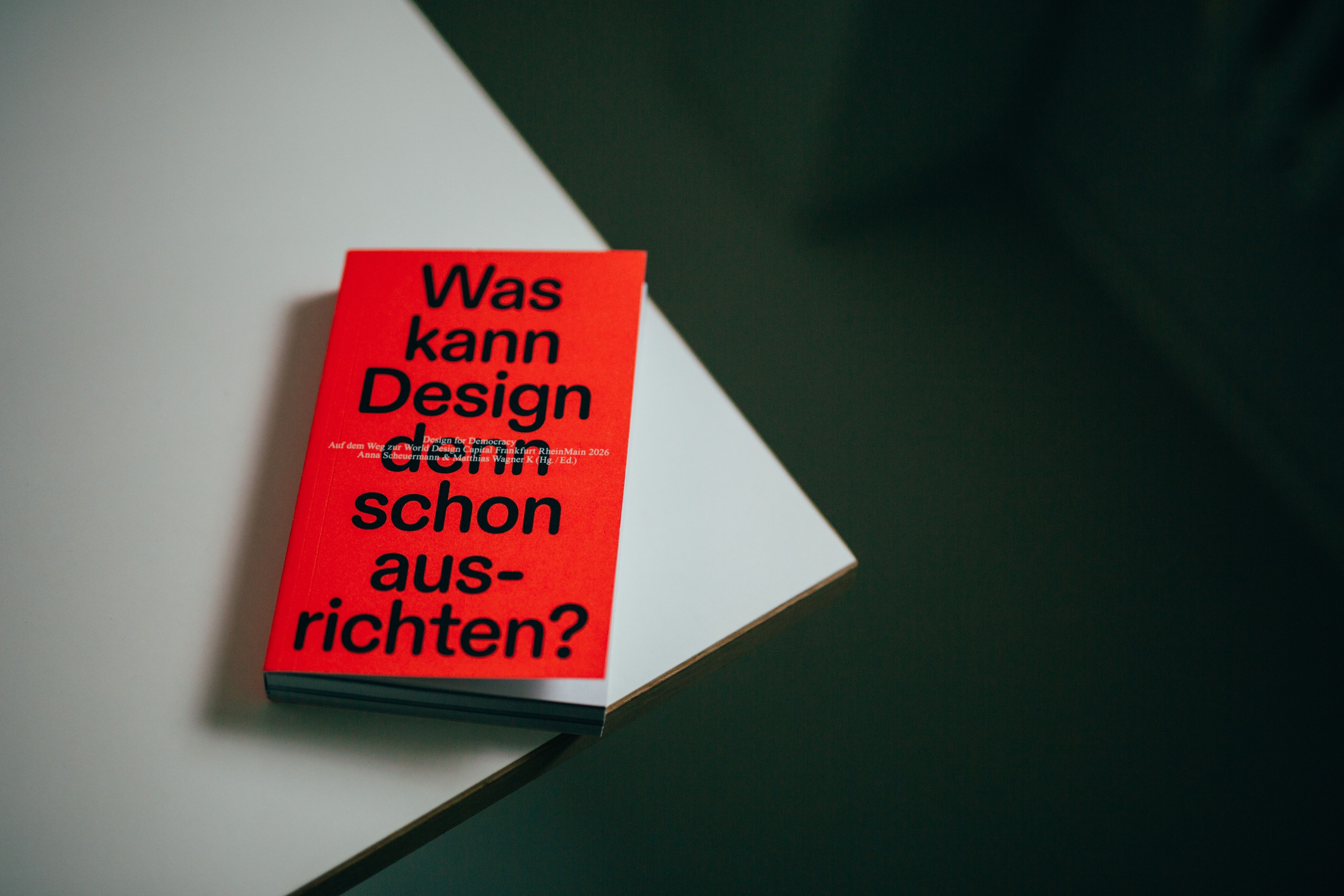 Buch, auf dem steht: Was kann Design denn schon ausrichten?