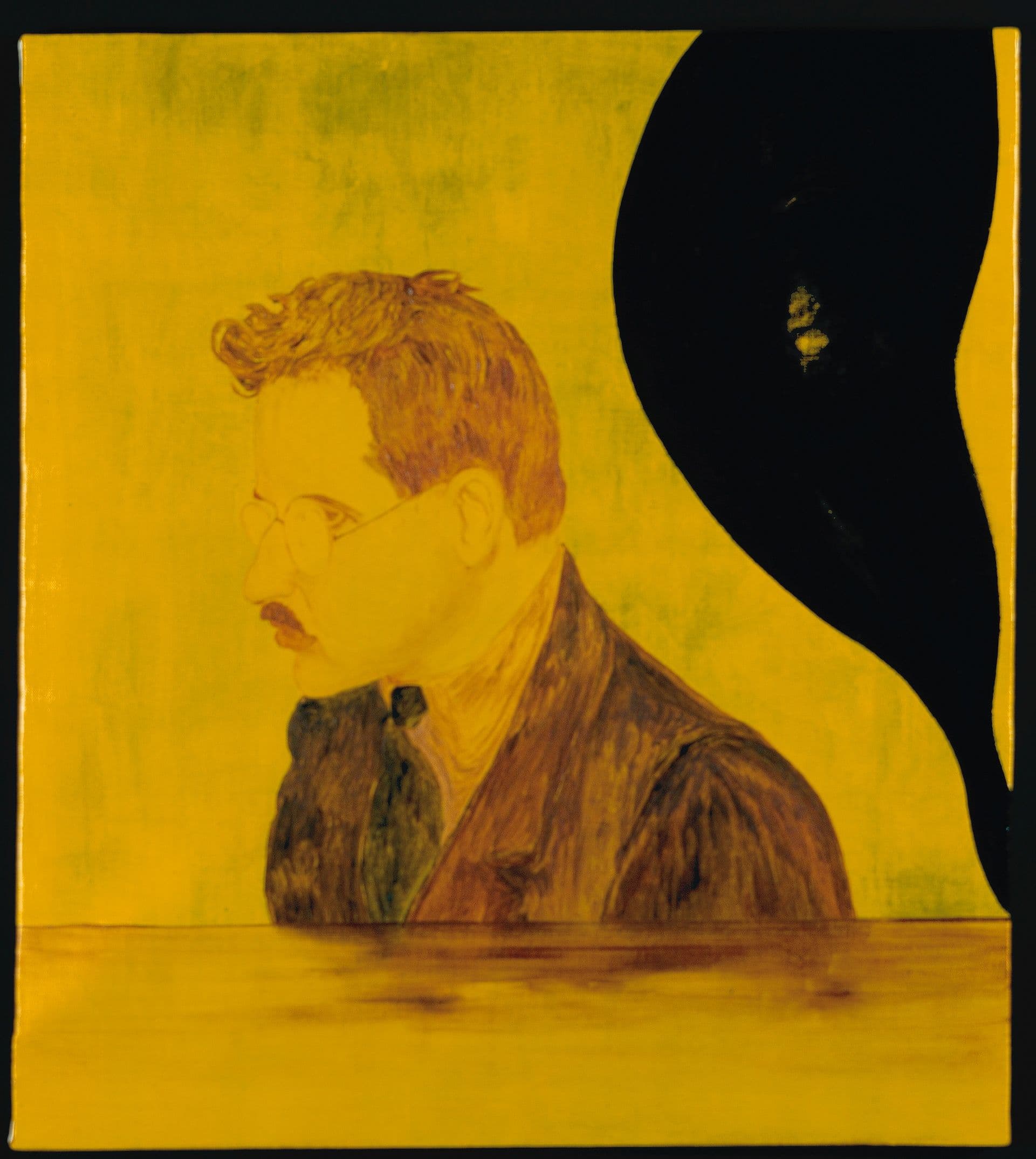 Ein Gemälde von Walter Benjamin, gemalt vom Künstler Pietro Finelli