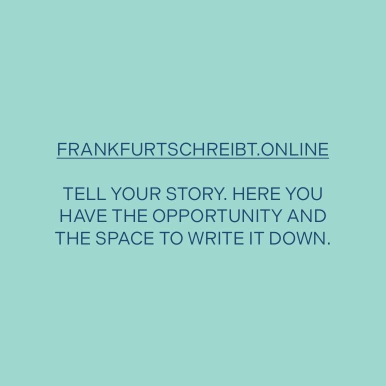 Eine Instagramkachel mit der Aufschrift: Frankfurtschreibt.online